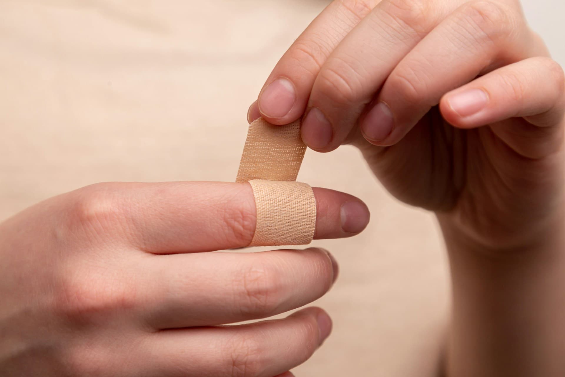 Applying a bandage