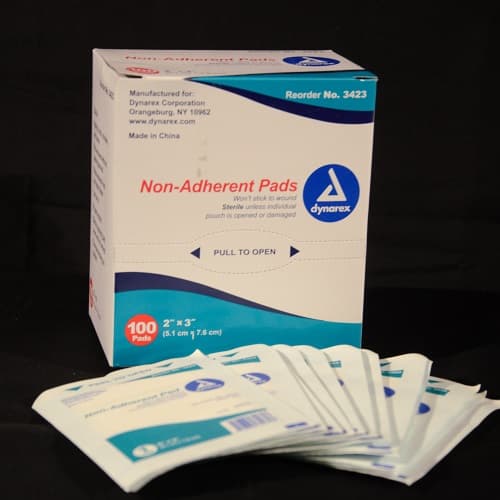 2" x 3" sterile Non Adherent Pad 100 ct.
