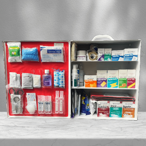 3 Shelf Metal First-Aid Cabinet